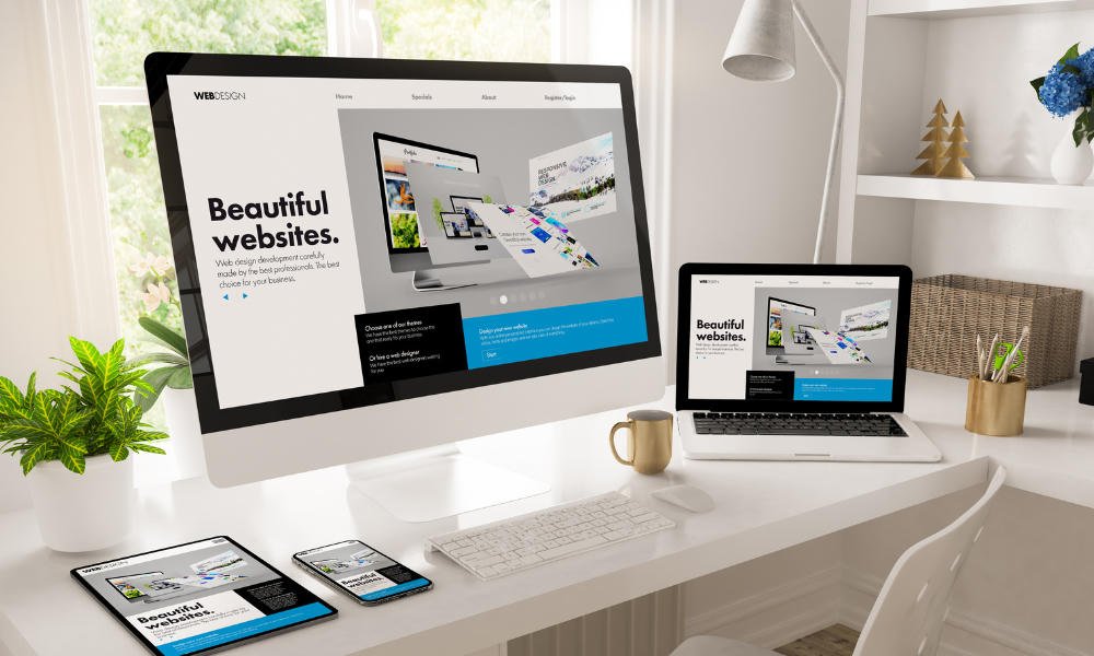 Modern responsive website design